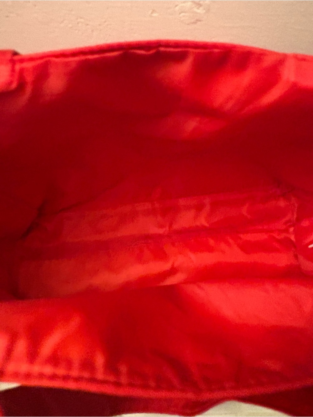 Coach Red Nylon Tote with Gold Logo - Picture 4 of 7